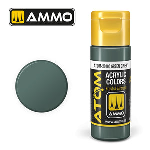 Munitions Mig Jimenez 20100 ATOM COLOR Vert Gris 20 ml
