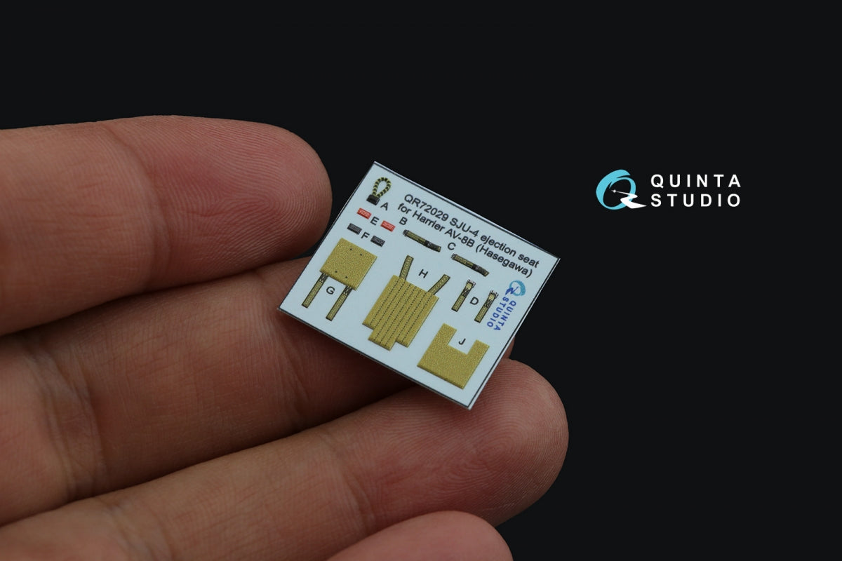 Quinta Studio QD72130 AV-8B early 3D-Printed coloured Interior on decal paper (Hasegawa) 1/72 – zdjęcie 9