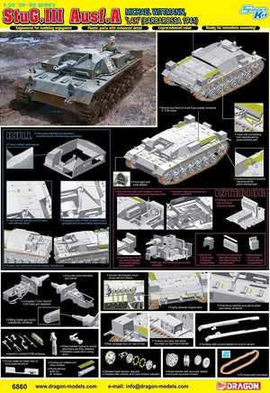 Dragon 6860 StuG.III Ausf.A MICHAEL WITTMANN LAH BARBAROSSA 1941 1/35 – immagine 2