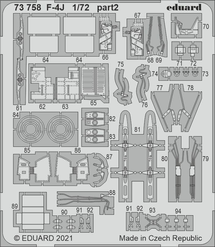 Eduard 73758 F-4J FINE MOLDS 1/72 – Bild 3