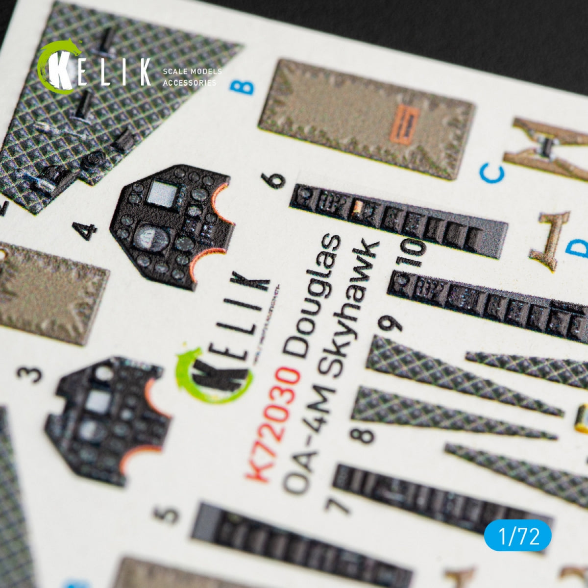 KELIK K72030 OA-4M &amp;quot;SKYHAWK&amp;quot; INTERIOR 3D DECALS FOR FUJIMI/HOBBY 2000 KIT 1/72 – Bild 2