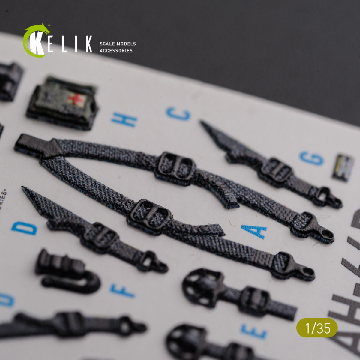 KELIK K35026 AH-64D Apache interior 3D decals for Meng kit 1/35 – image 7