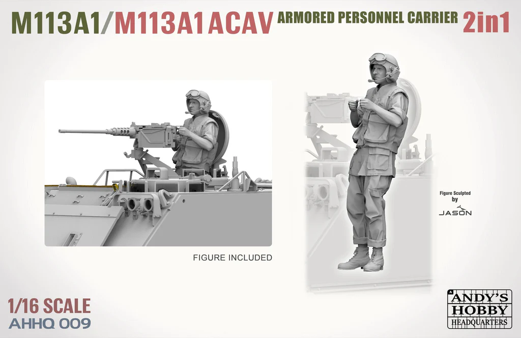 Andy&amp;#39;s Hobby Headquarters AHHQ-009 M113A1 / M113A1 ACAV 2 in 1 Kit 1/16 – Bild 7