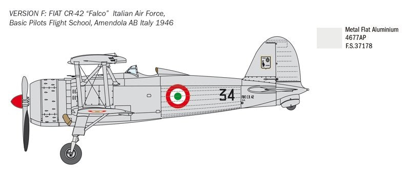 Italeri 2801 FIAT CR.42 Falco 1/48 – zdjęcie 4