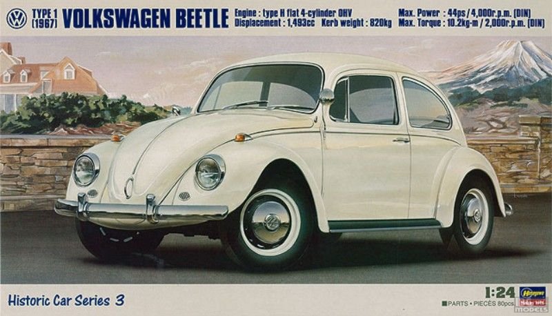 Hasegawa HC3 Volkswagen Coccinelle Type 1 1967 (1/24)