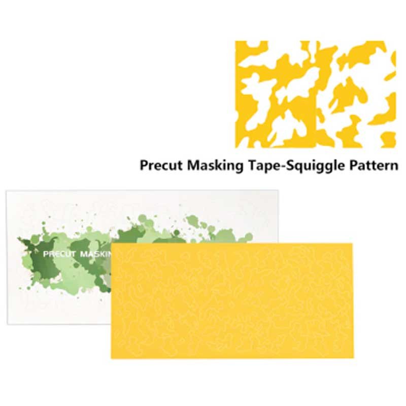 DSPIAE PMT-SP Precut Masking Tape - Squiggle Pattern