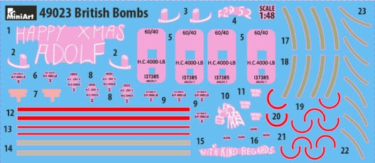 MiniArt 49023 BRITISH BOMBS 1/48
