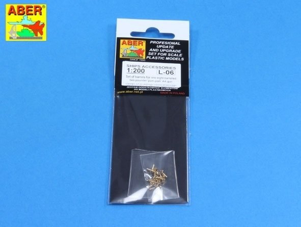 Aber 200L-06 Set of barrels for one eight-barrelled two-pounder &amp;#39;pom-pom&amp;#39; A/A gun 1/200 – Bild 5