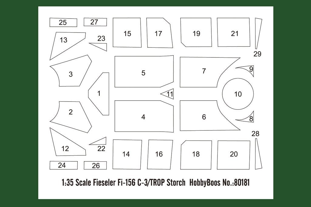 Hobby Boss 80181 Fieseler Fi-156 C-3/TROP Storch 1/35 – immagine 10