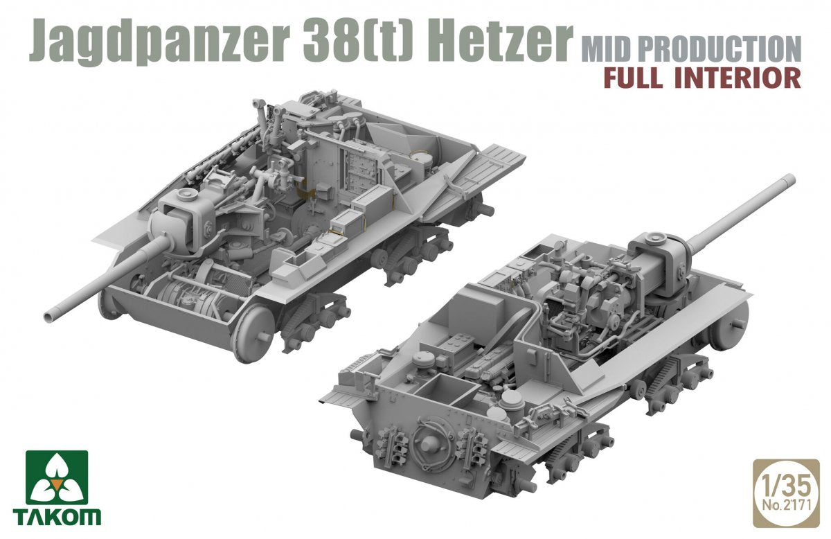 Takom 2171 Jagdpanzer 38(t) Hetzer Mid Production Full Interior 1/35 – Bild 2