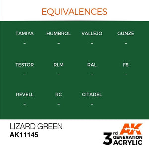 AK Interactive AK11145 LIZARD GREEN – STANDARD 17ml – image 3