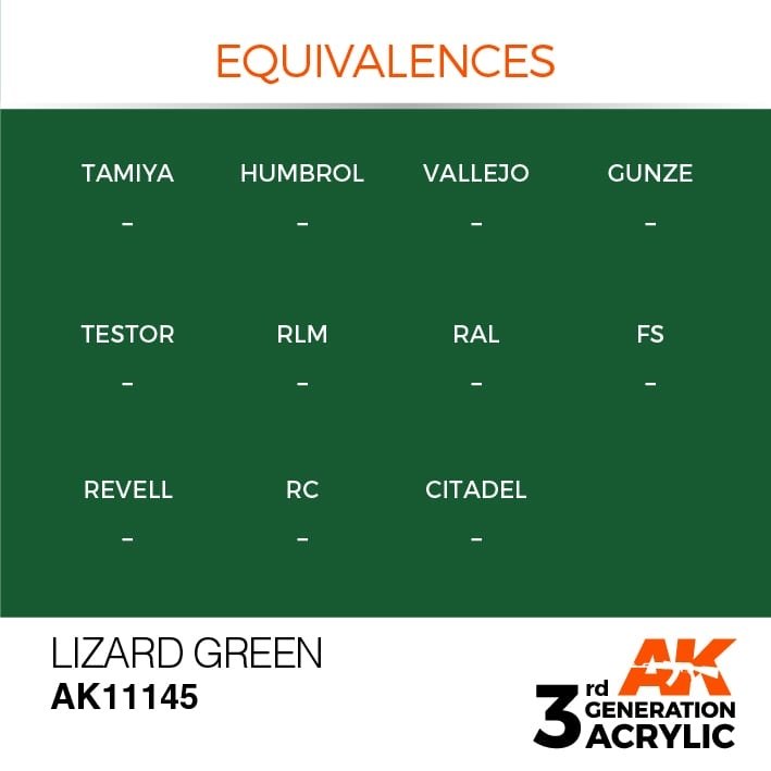AK Interactive AK11145 LIZARD GREEN – STANDARD 17ml – image 3