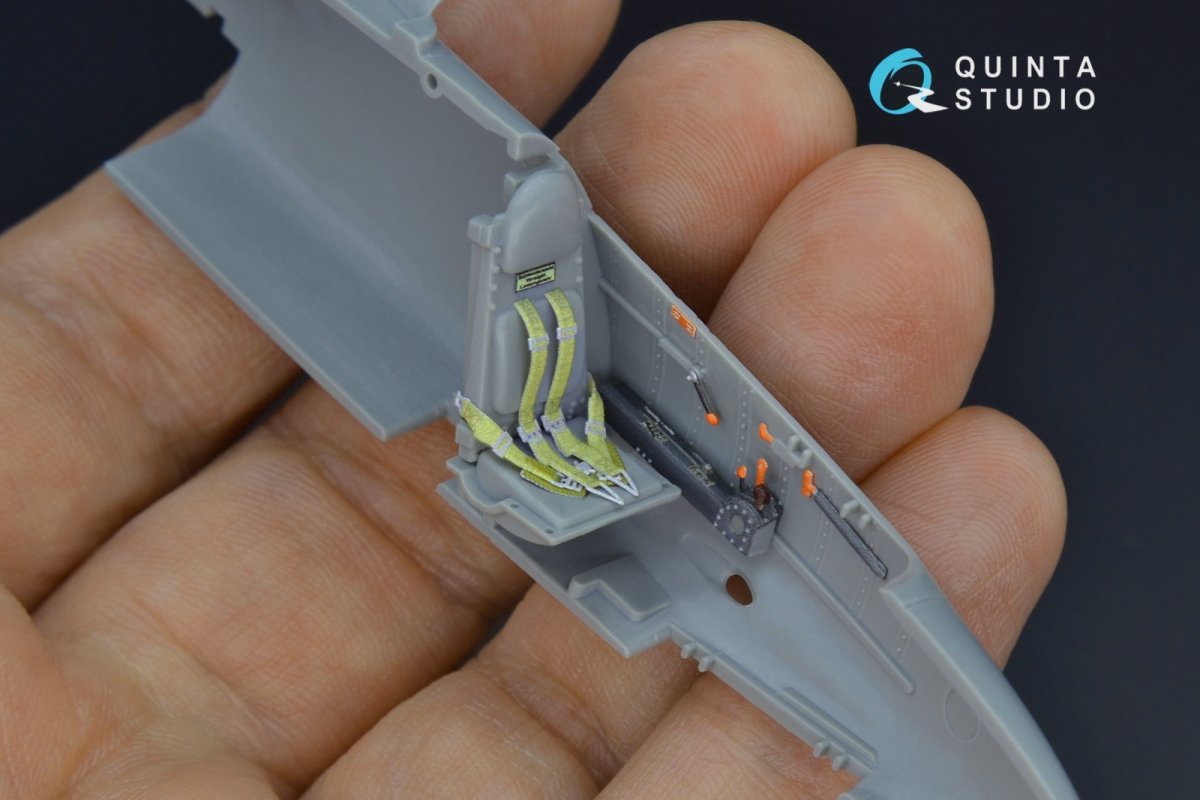 Quinta Studio QD48162 He 162 3D-Printed &amp;amp; coloured Interior on decal paper (Dragon) 1/48 – zdjęcie 2