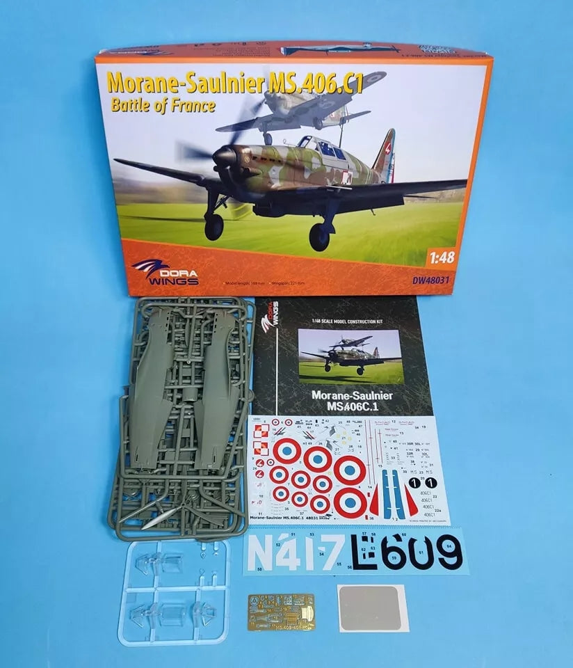 Dora Wings 48031 Morane-Saulnier MS.406C.1 - Battle Of France 1/48 – immagine 3