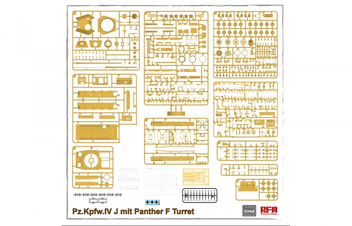 Rye Field Model 5068 Pz.Kpfw.IV J mit Panther F Turret 1/35 – Bild 2