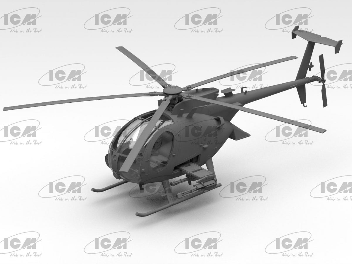 ICM 48370 AH-6J Little Bird US Special Forces Attack Helicopter 1/48