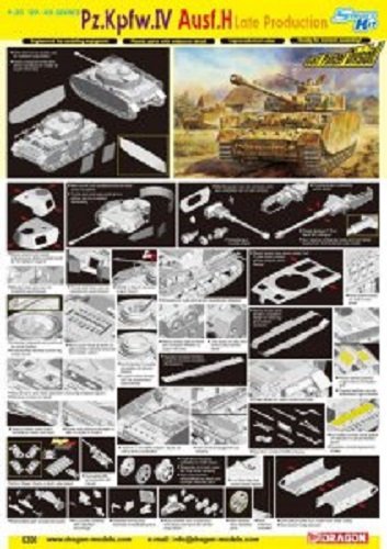 Dragon 6300 Pz.Kpfw.IV Ausf.H Late Production 1/35 – immagine 2
