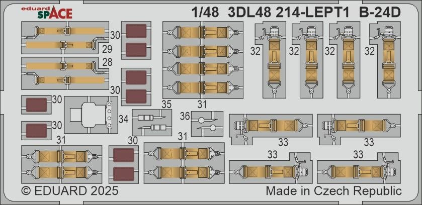 Eduard 3DL48214 B-24D SPACE Hobby Boss 1/48 – Bild 3