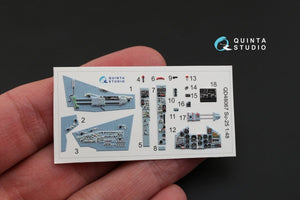 Quinta Studio QD48067 Su-25 3D-Printed &amp;amp; coloured Interior on decal paper (for KP kit) 1/48 – immagine 2
