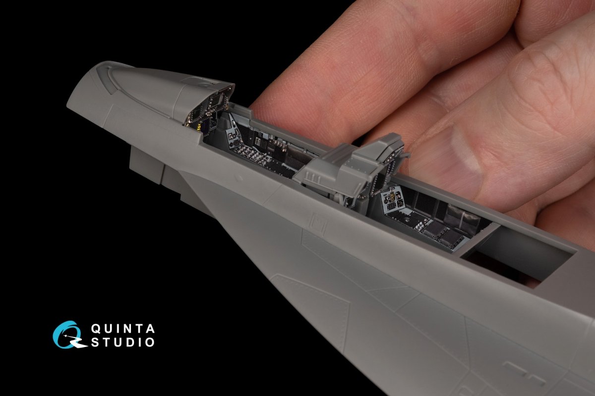 Quinta Studio QD48243 F/A-18F late / EA-18G 3D-Printed &amp;amp; coloured Interior on decal paper ( Meng ) 1/48 – imagen 4