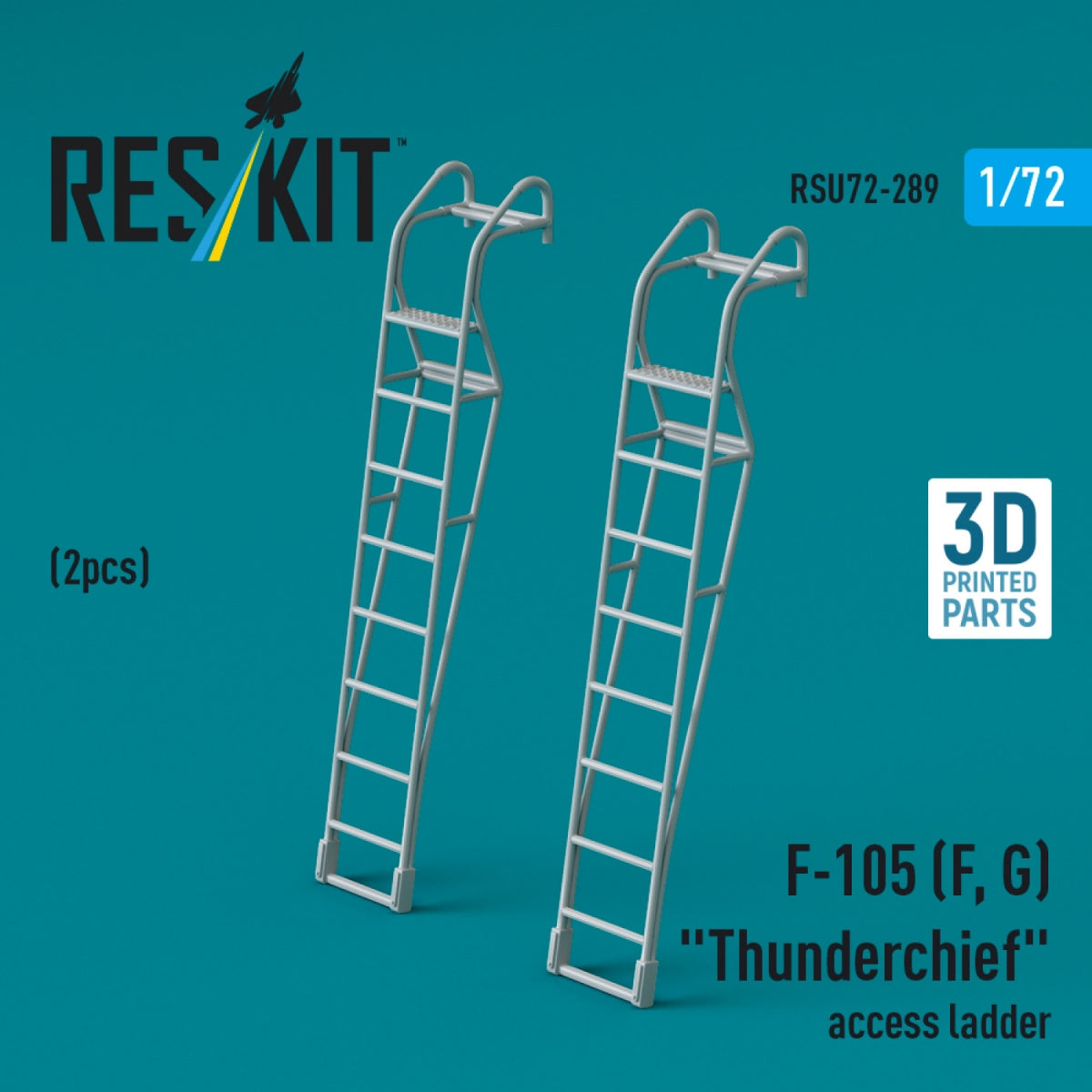 Échelles d&amp;#39;accès RESKIT RSU72-0289 F-105 (F, G) « Thunderchief » (2 pièces) (Impression 3D) 1/72