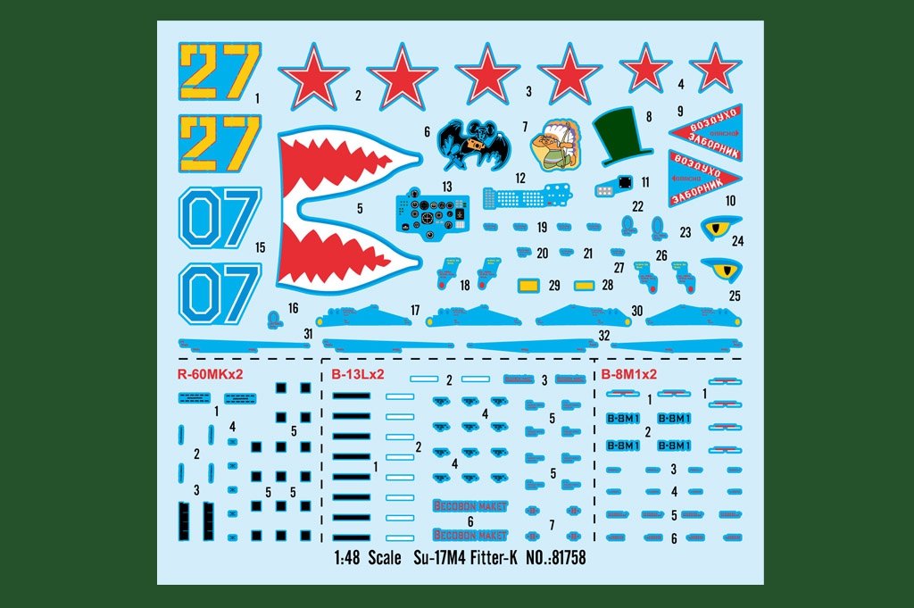 Hobby Boss 81758 Su-17M4 Fitter-K 1/48 – Bild 2