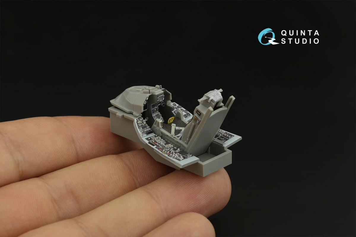 Quinta Studio QD48400 F-16C block 25 3D-Printed &amp;amp; coloured Interior on decal paper (Kinetic 2022 tool) 1/48 – zdjęcie 12