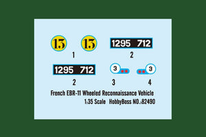 Hobby Boss 82490 French EBR-11 Wheeled Reconnaissance Vehicle 1/35 – immagine 4