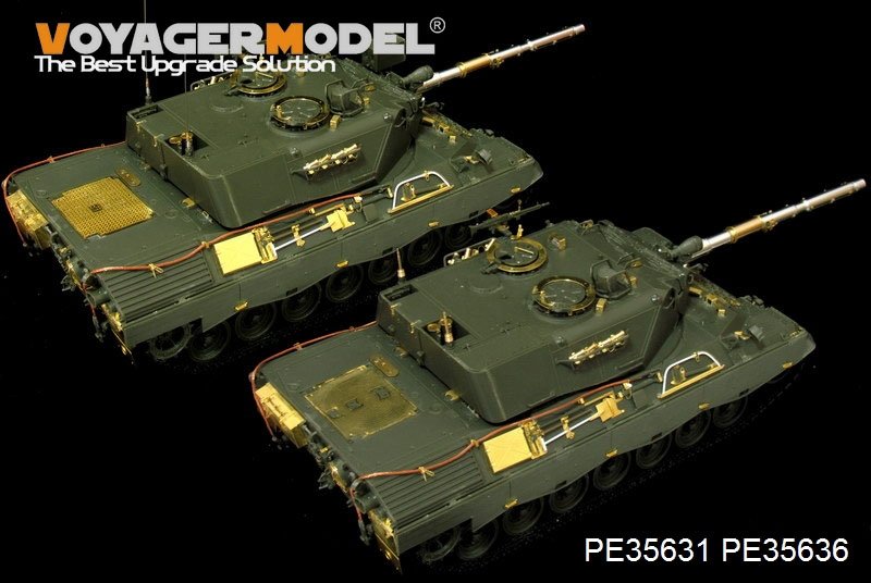 Voyager Model PE35636 Modern German Leopard 1A4 MBT B ver include Gun barrel Gun barrel Include (For MENG TS-007) 1/35 – imagen 4