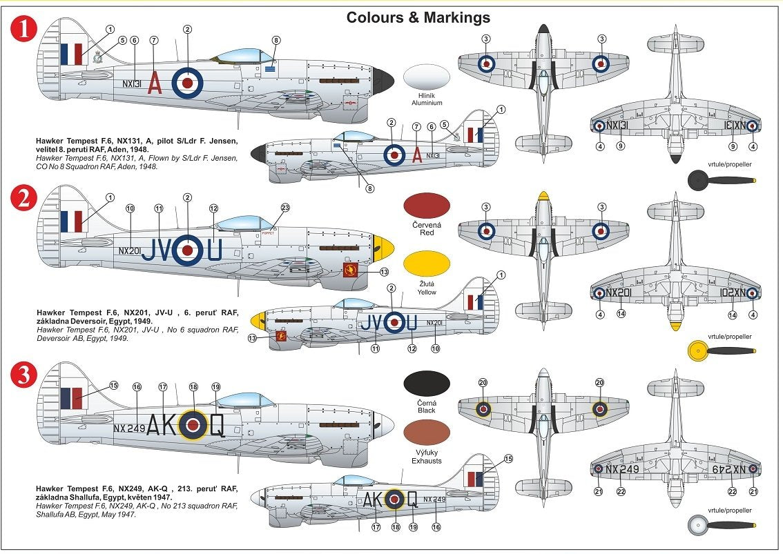 Kovozavody Prostejov KPM0224 Tempest F.6 „Silver wings“ 1/72 – immagine 2