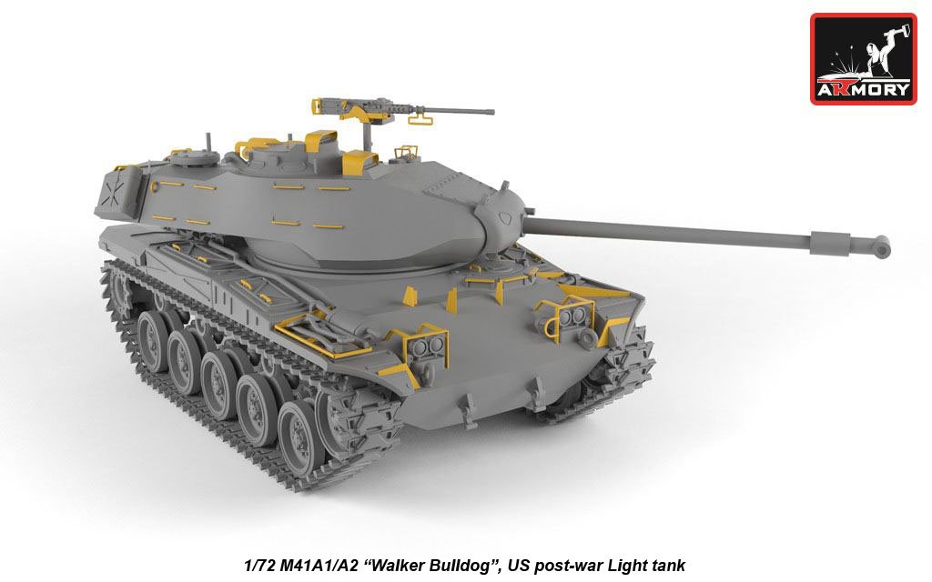 Armory Models 72412 M41A1/A2 Walker Bulldog US post-war Light tank 1/72 – Bild 2
