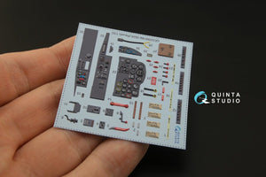 Quinta Studio QD32069 Me 262A 3D-Printed &amp;amp; coloured Interior on decal paper (Revell) 1/32 – immagine 9