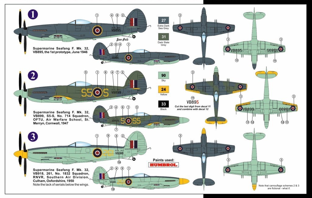 AZ Model AZ7585 Supermarine Seafang F.Mk 32 1/72 – immagine 2