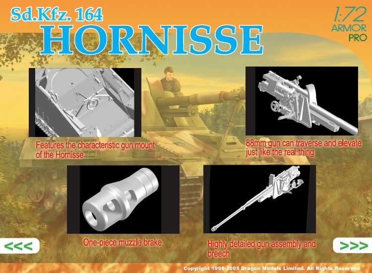 Dragon 7234 Sd.Kfz.164 Hornisse 1/72 – immagine 3