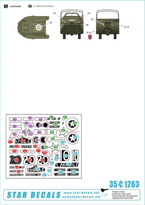 Star Decals 35-C1263 British AFVs in Holland 1944-45 # 1 1/35 – Bild 2