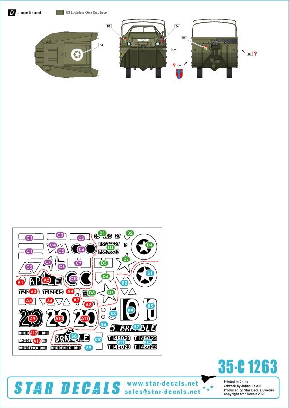 Star Decals 35-C1263 British AFVs in Holland 1944-45 # 1 1/35 – Bild 2