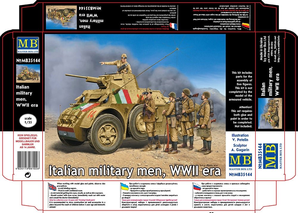 Master Box 35144 Italian Military men WWII 1/35 – immagine 6