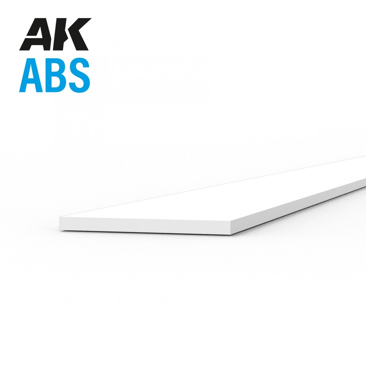AK Interactive AK6705 STRIPS 0.25 X 4.00 X 350MM – ABS STRIP – 10 UNITS PER BAG