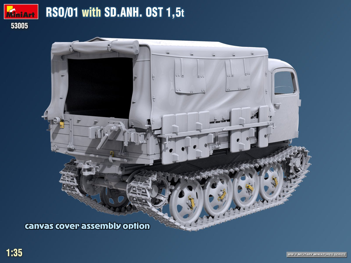 MiniArt 53005 RSO/01 with TRAILER SD.ANH. OST 1,5t 1/35 – zdjęcie 7