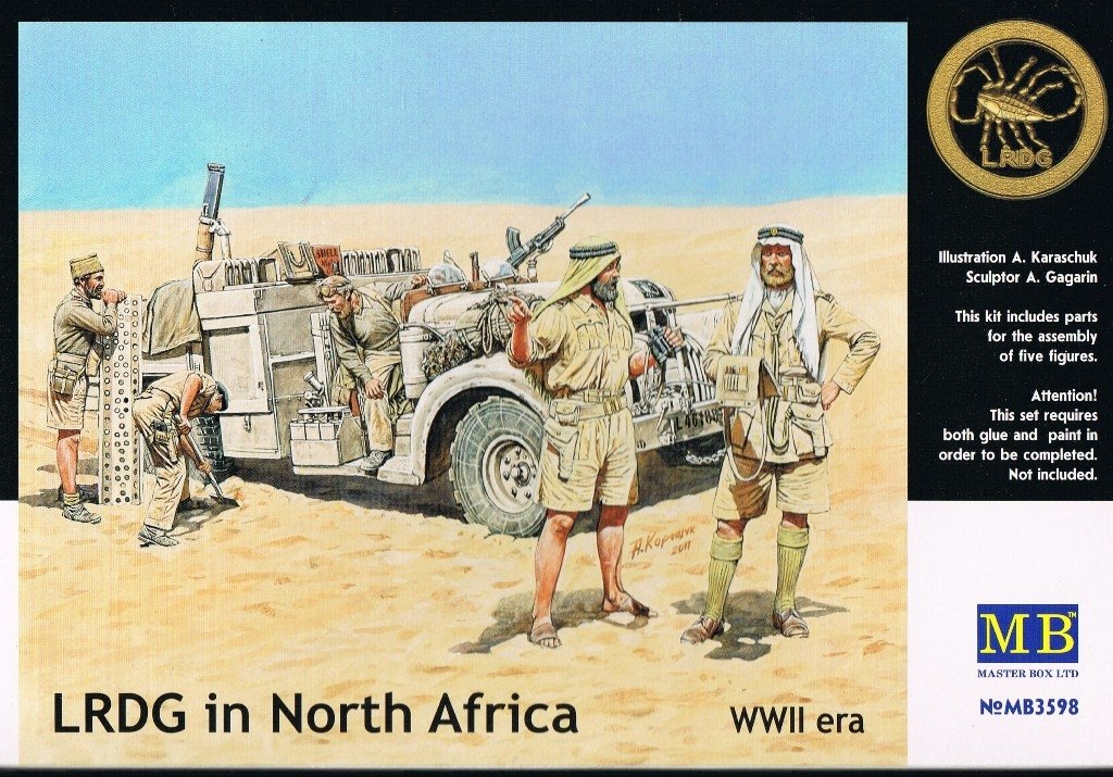 Master Box 3598 LRDG de la Seconde Guerre mondiale en Afrique du Nord (1/35)