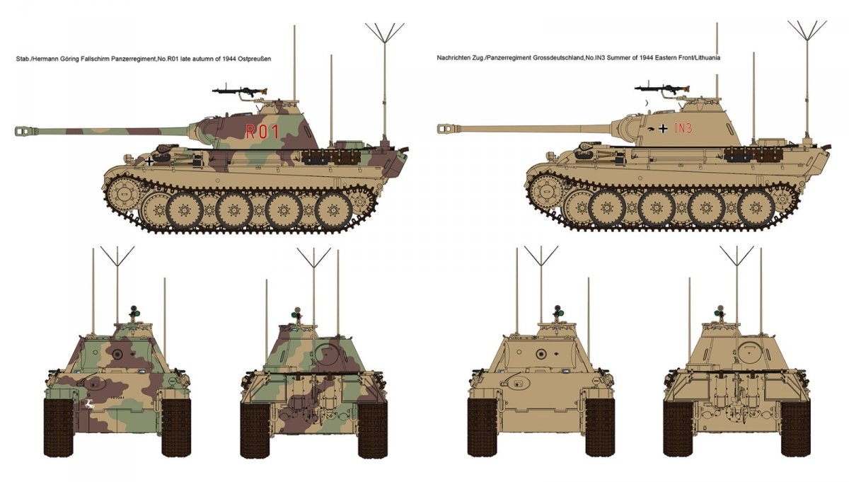 Rye Field Model 5089 Panther Ausf.G Panzerbefehlswagen 1/35 – Bild 4
