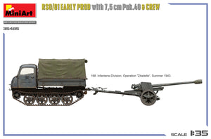 MiniArt 35485 RSO/01 Early Prod. with 7,5 cm Pak.40 &amp;amp; Crew 1/35 – immagine 3