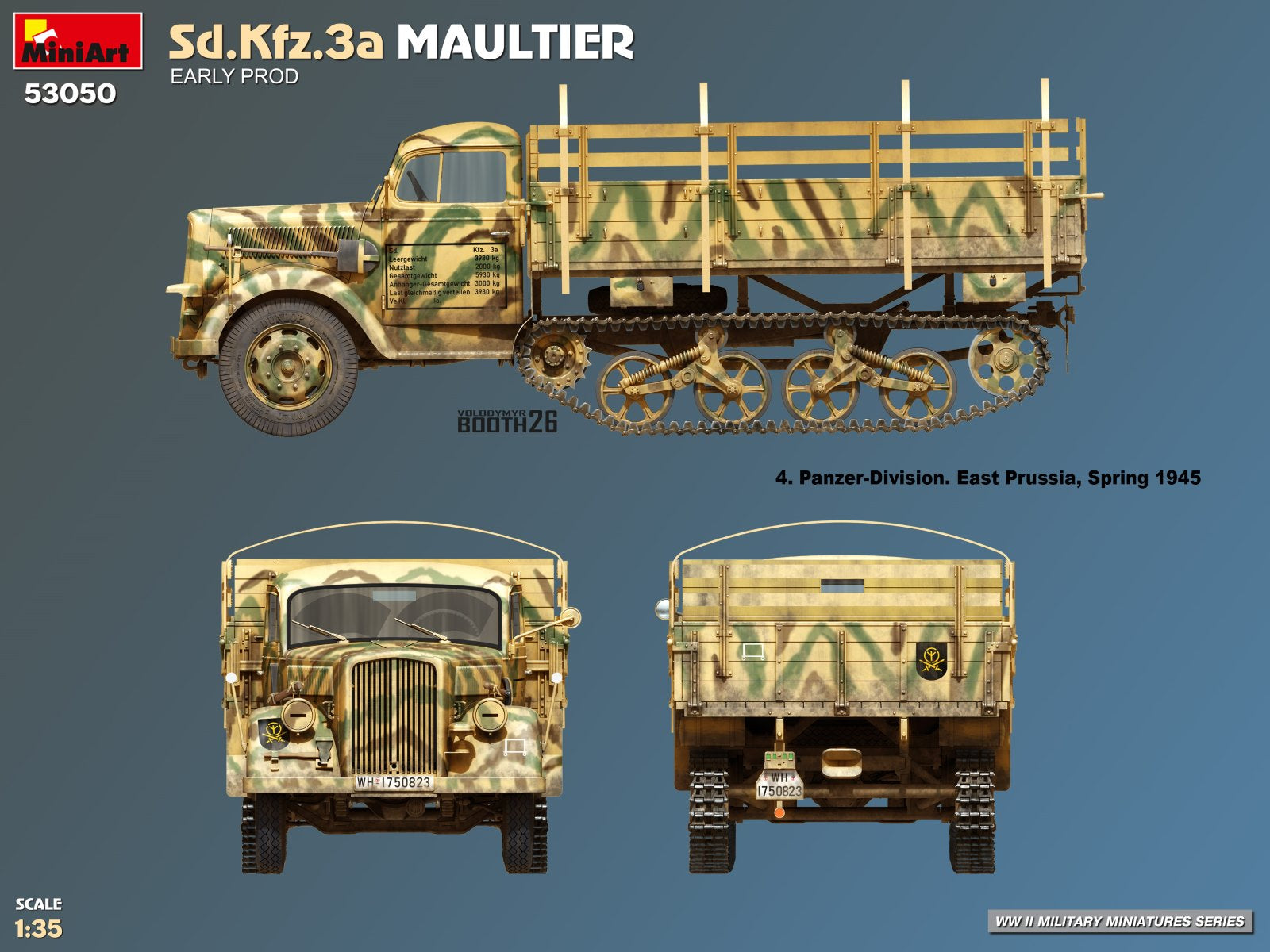 53050 Sd.Kfz.3a Maultier. Early Prod 1/35 – image 3