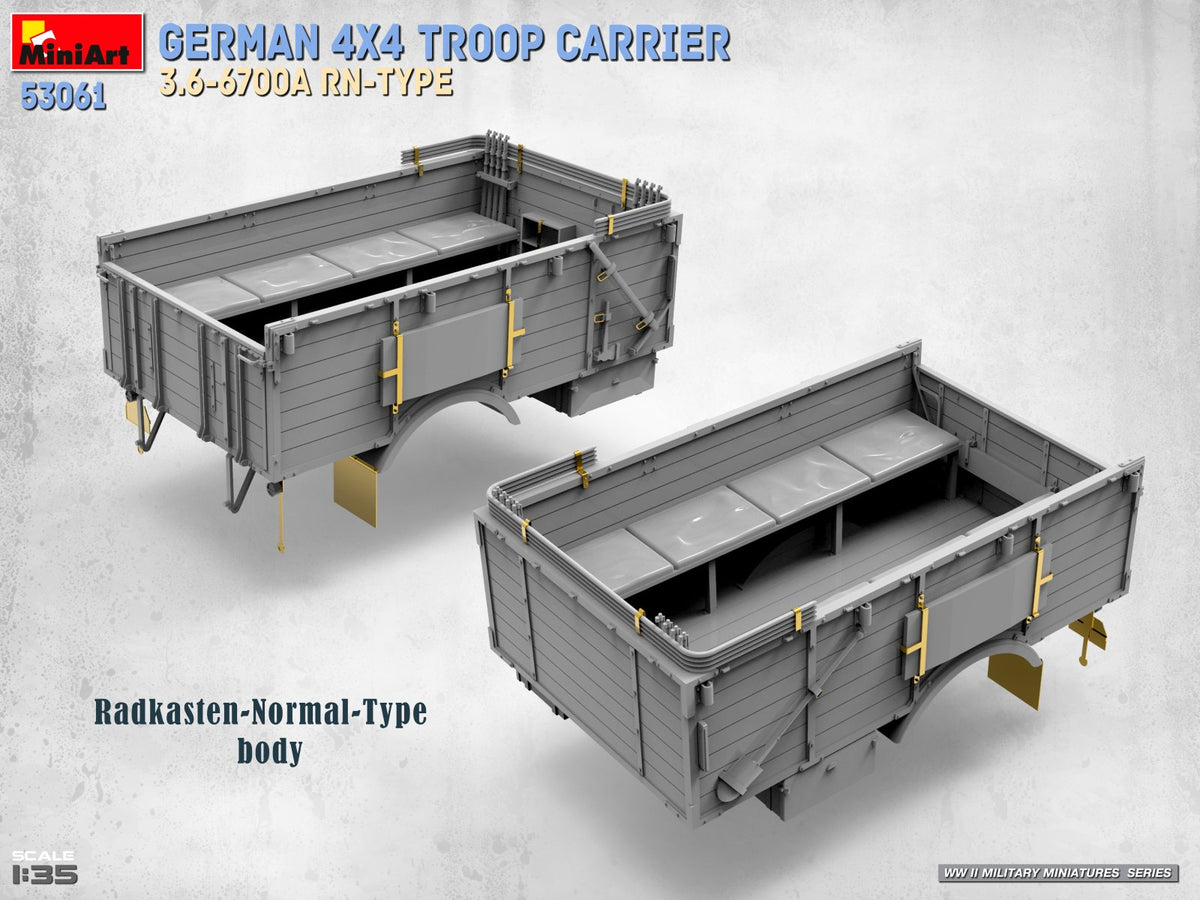 MiniArt 53061 GERMAN 4X4 TROOP CARRIER 3.6-6700A RN-TYPE 1/35 – Bild 11