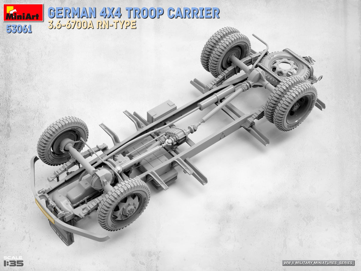MiniArt 53061 GERMAN 4X4 TROOP CARRIER 3.6-6700A RN-TYPE 1/35 – Bild 9