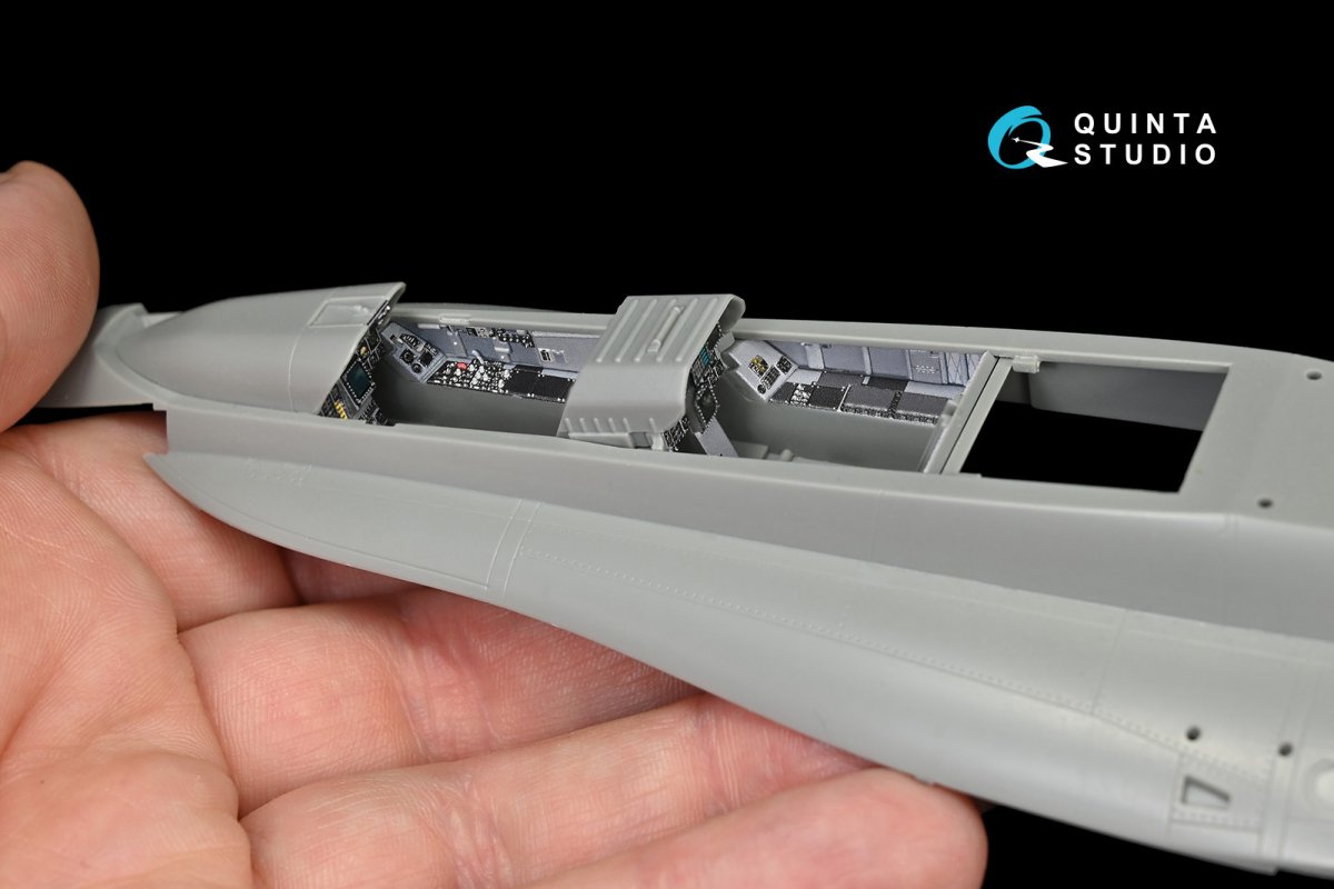 Quinta Studio QD48145 F/A-18B 3D-Printed &amp;amp; coloured Interior on decal paper (for Kinetic kit) 1/48 – Bild 6