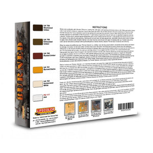 Lifecolor CS29 Acrylic paint set Burned Vehicles 6x22ml – image 2