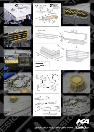 MK1 Design MM-35004 MERKAVA MK.IV DETAIL-UP ETCHD PARTS – BASIC 1/35 – zdjęcie 2
