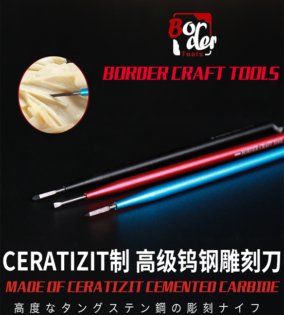 Border Model BD0062 Cemented Carbide Carving Knife (Triangle) Size 1.5mm – zdjęcie 2