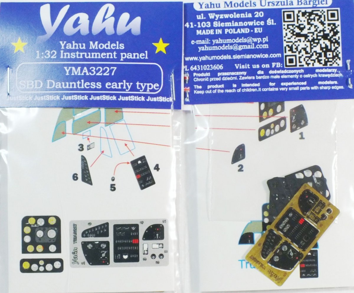 Yahu YMA3227 Dauntless early type SBD-1/4 (Trumpeter) 1/32